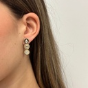 Disc Drop Earrings