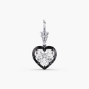 Vintage Inspired Heart Swivel Pendant 