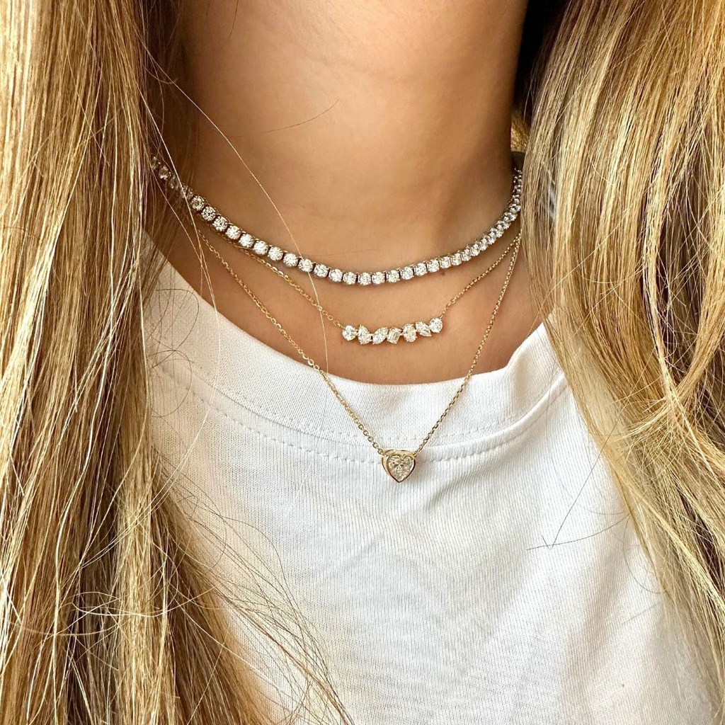 Multi Shape Bar Necklace