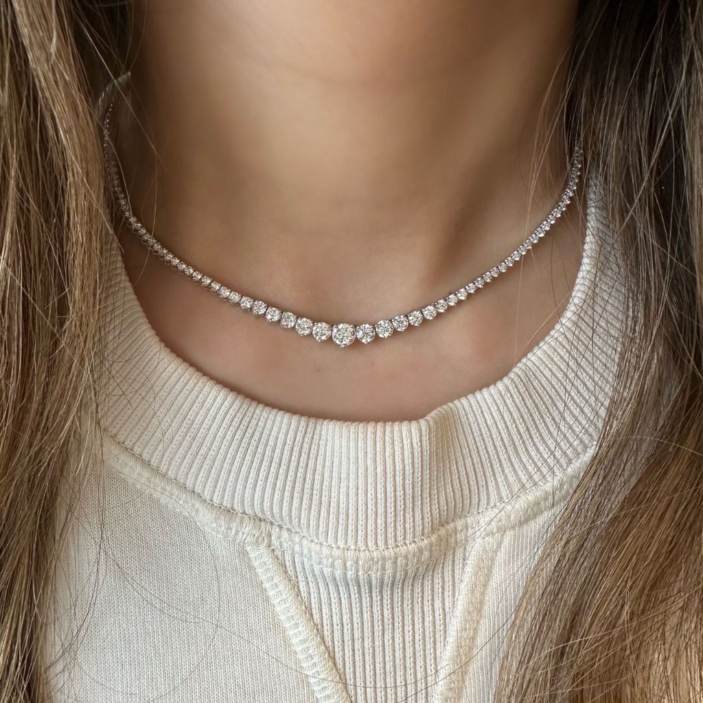 Graduated Tennis Necklace