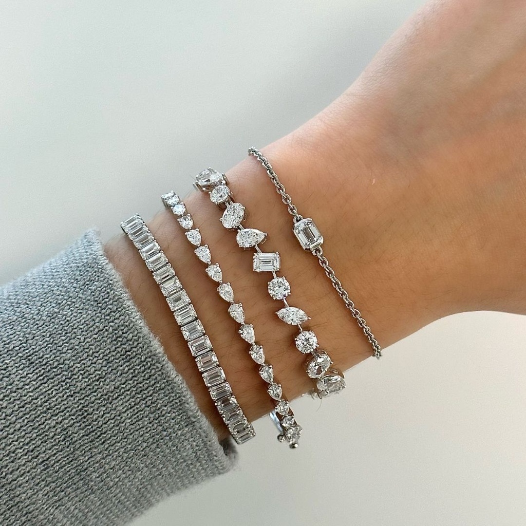 Multi Shape Tennis Bracelet