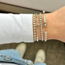 Round Bezel Tennis Bracelet