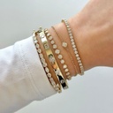 Round Bezel Tennis Bracelet