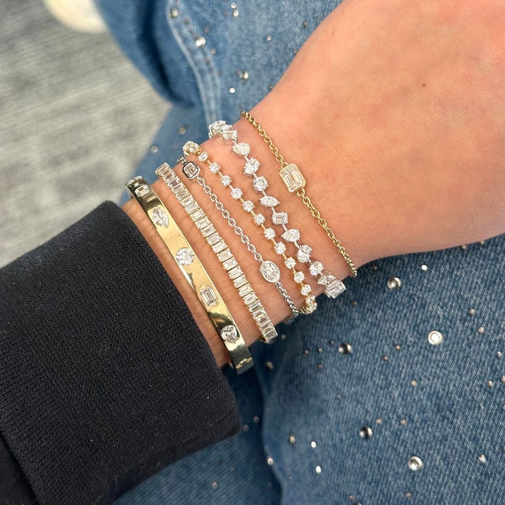 Emerald Cut Tennis Bracelet