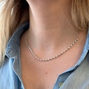 Orbit Half Tennis Necklace