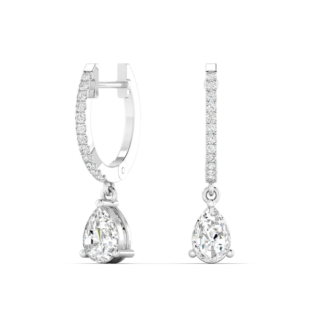 Pear Droplet Hoops