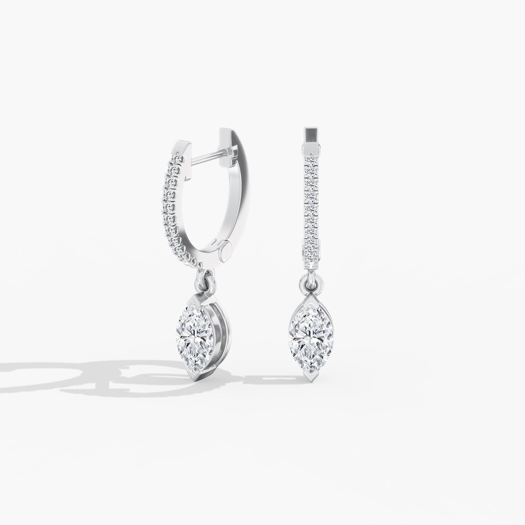 Marquise Droplet Hoops
