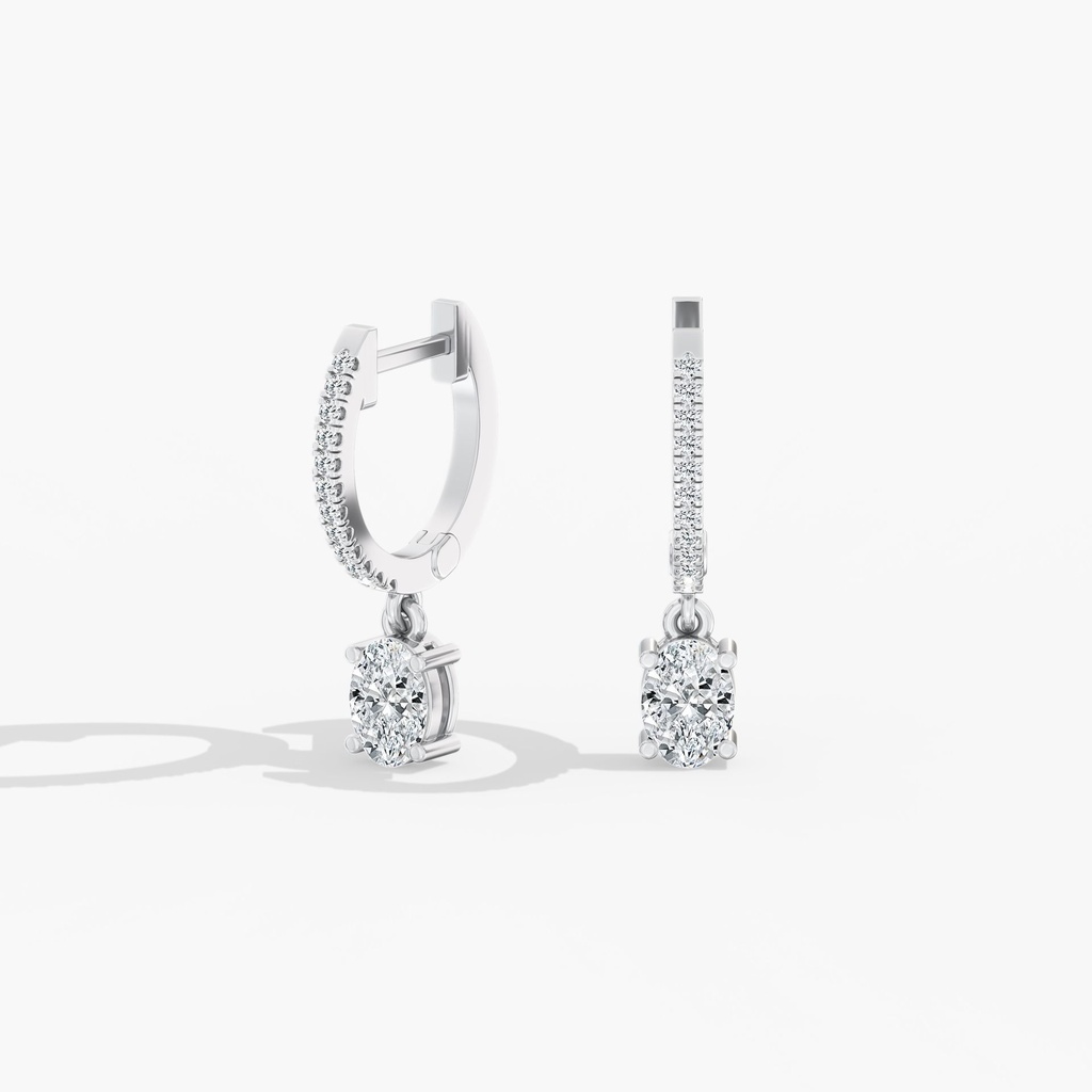 Oval Droplet Hoops