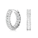 Inside Out Emerald Hoops 3.00ctw