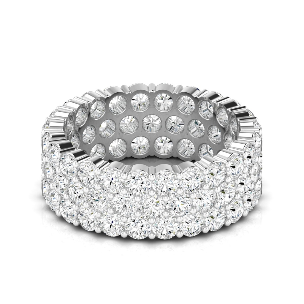 Grand Three Row Eternity Band (9.00ctw in Size 6.50)
