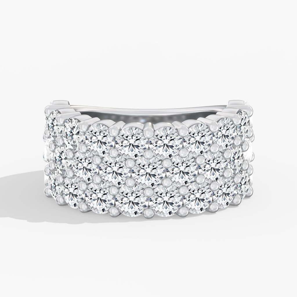 Grand Three Row Half Band 5.00ctw