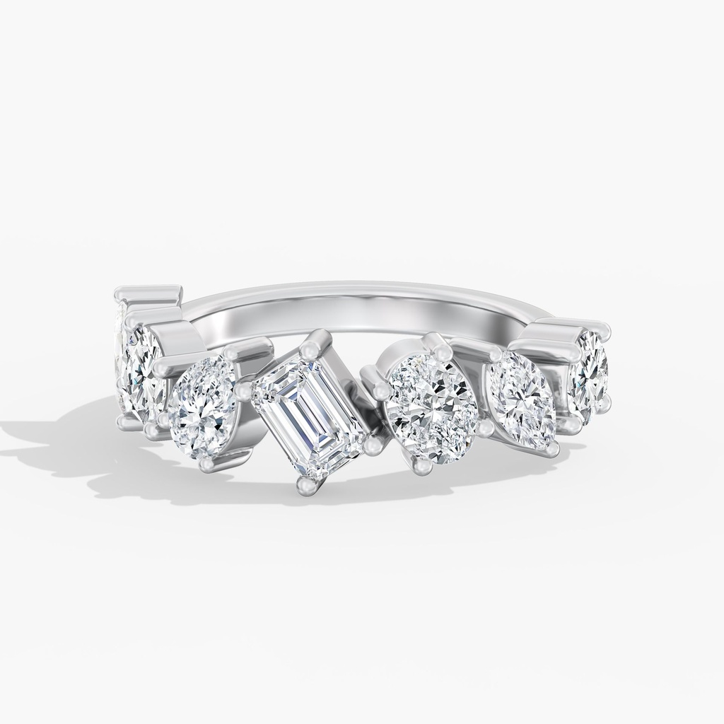 7 Stone Multi Shape Band