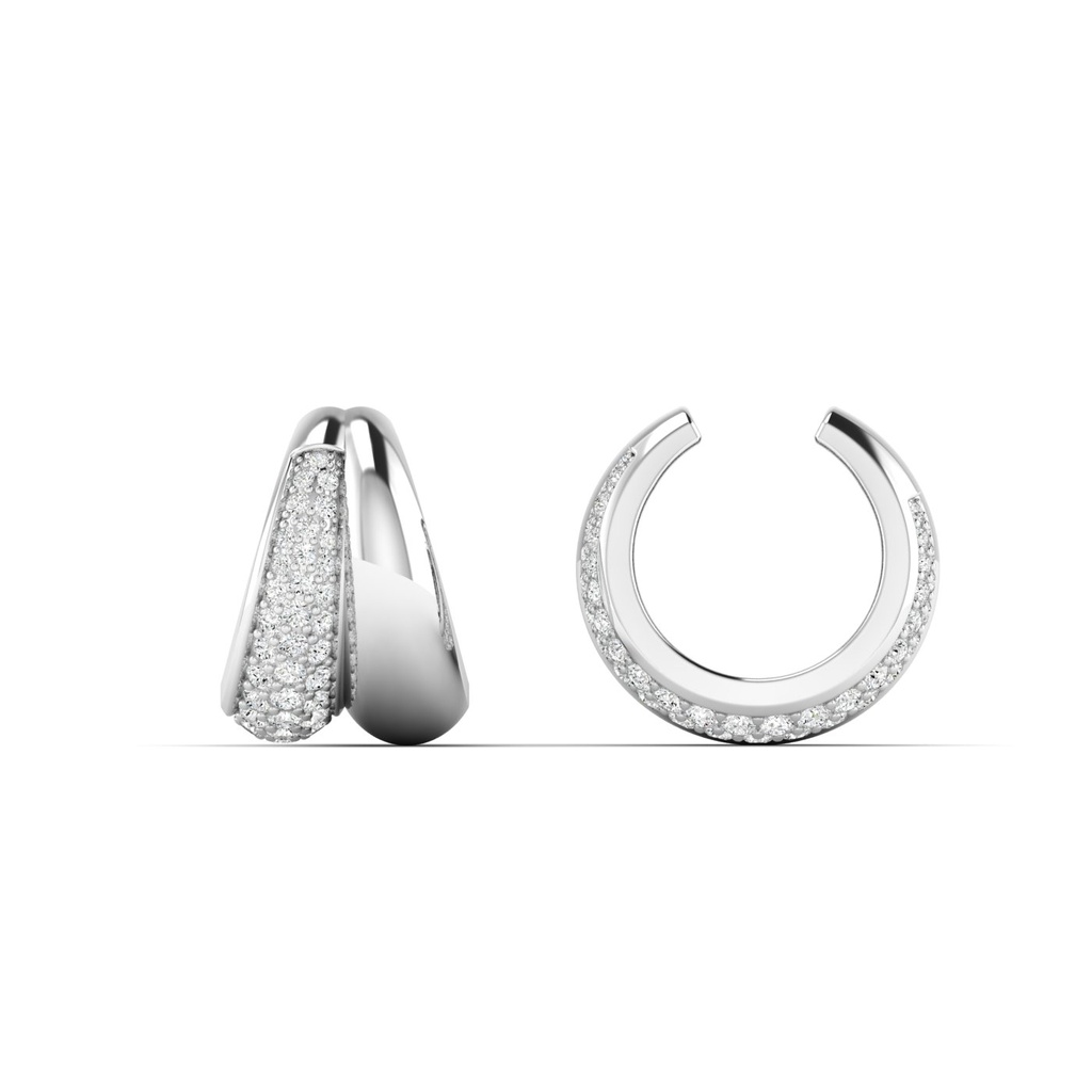 Pave Domed Ear Cuff