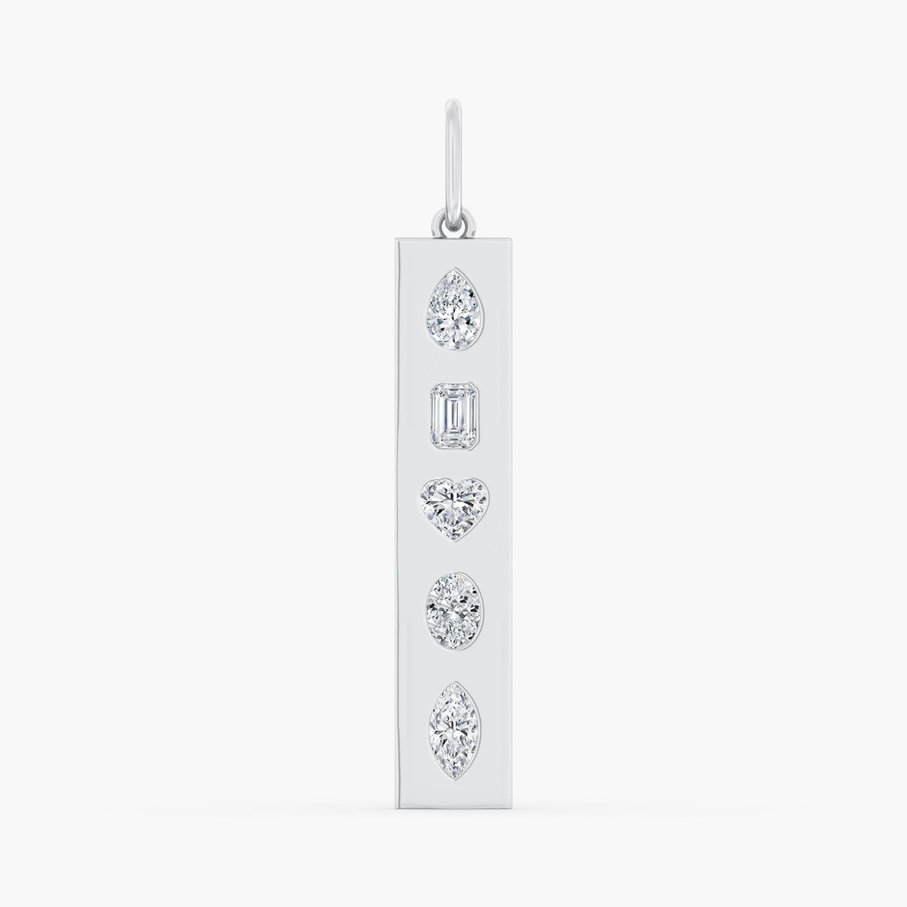 Multi Shape Inlay Bar Charm