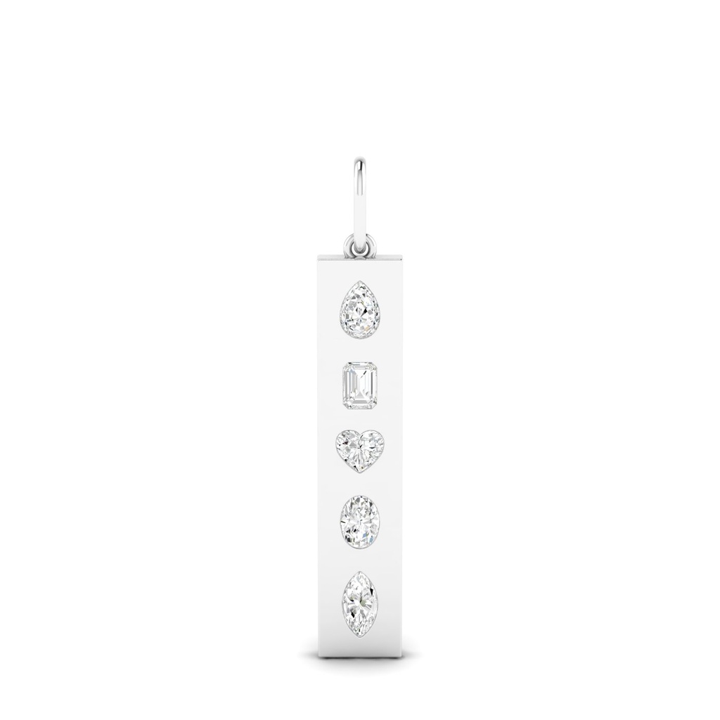 Multi Shape Inlay Bar Charm