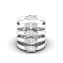 Multi Shape Shield Ring (5 row)