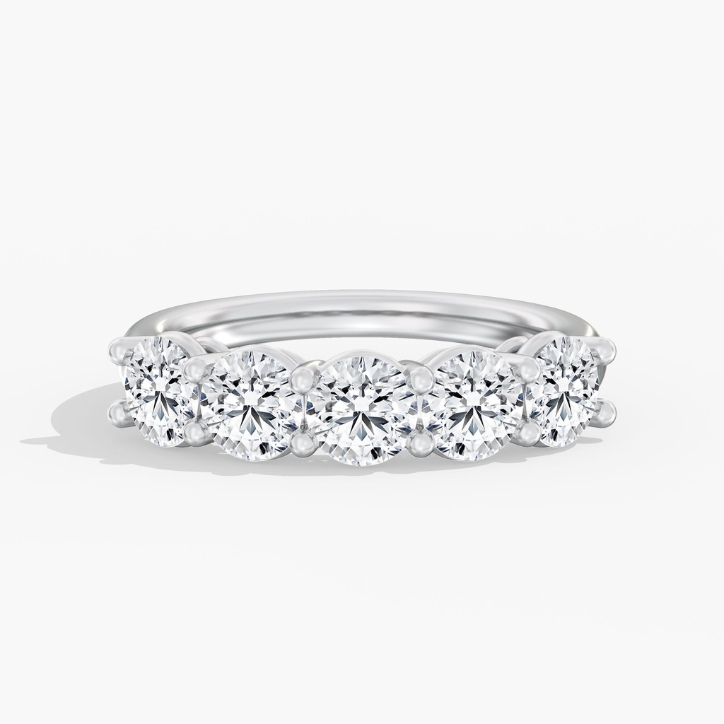 Five Stone Round Band U Shape