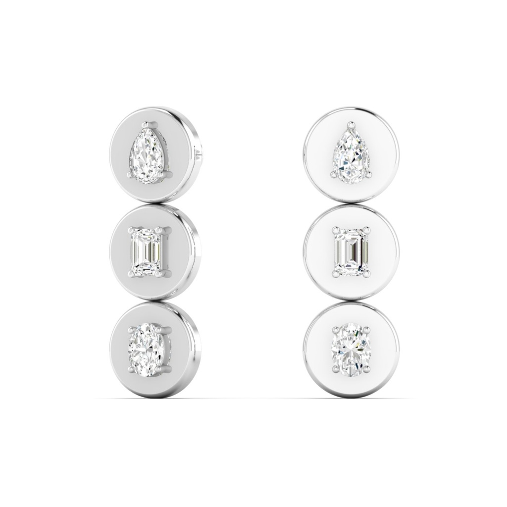 Disc Drop Earrings