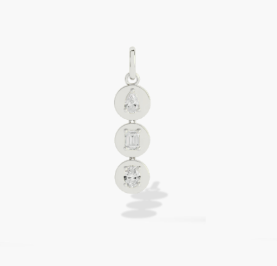 Disc Drop Charm Pendant