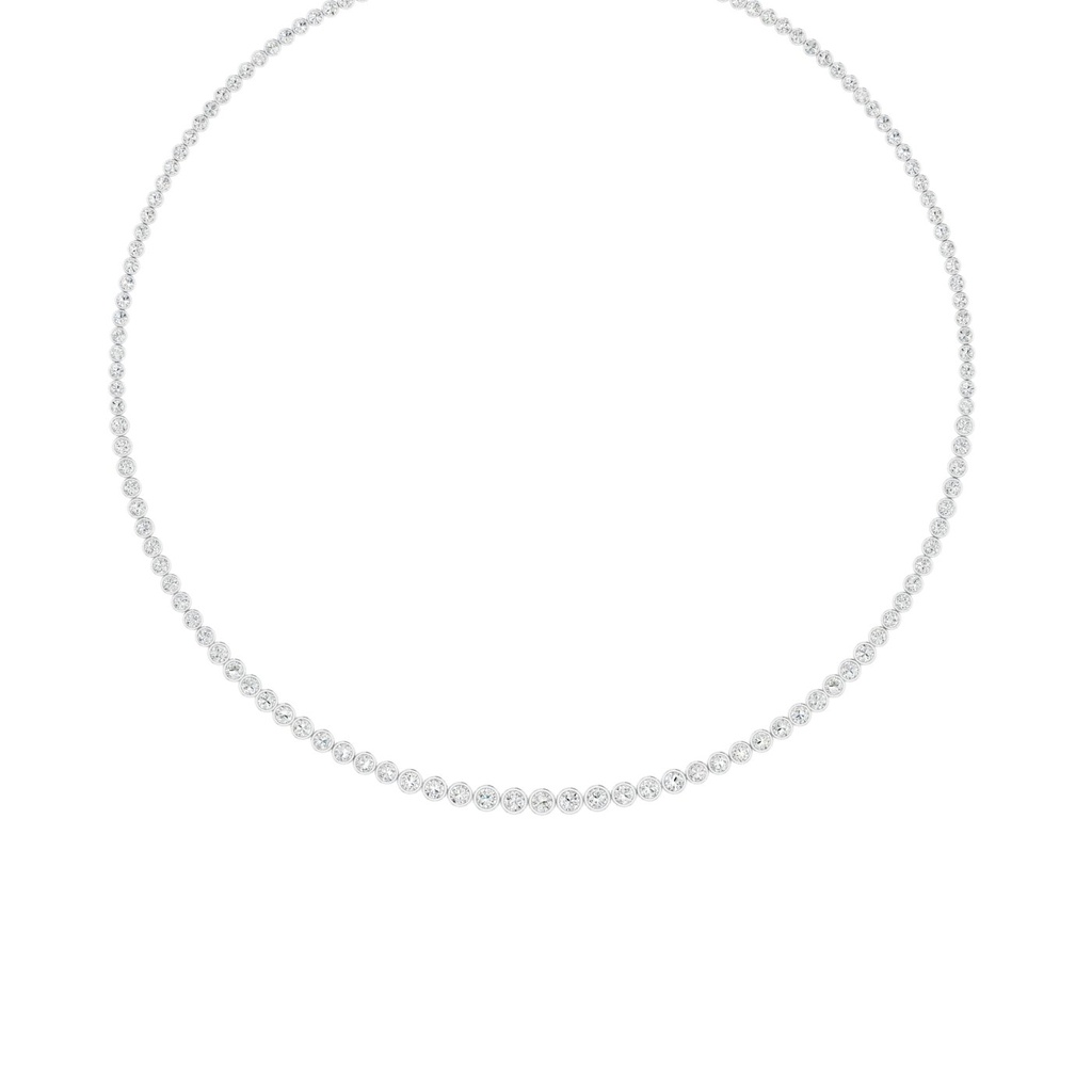 Graduated Bezel Tennis Necklace