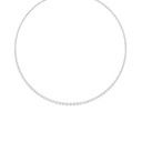 Graduated Bezel Tennis Necklace