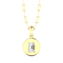 Emerald Disc Pendant