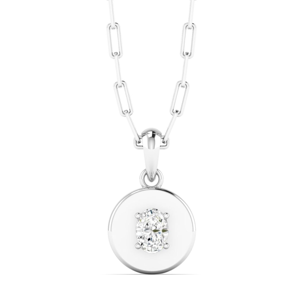 Oval Disc Pendant