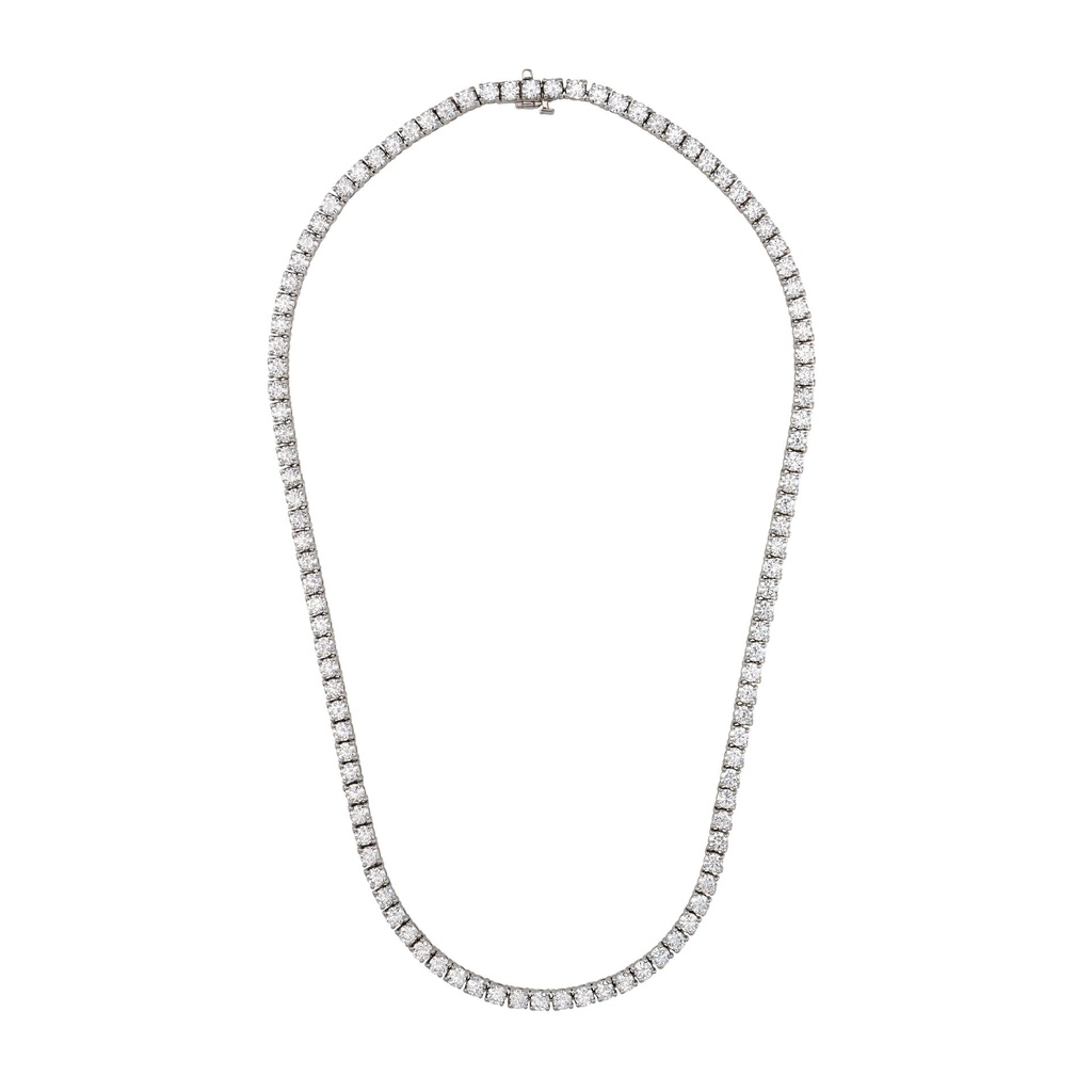 Classic Four Prong Tennis Necklace