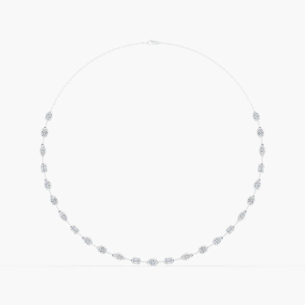 Multi Shape Tennis Necklace