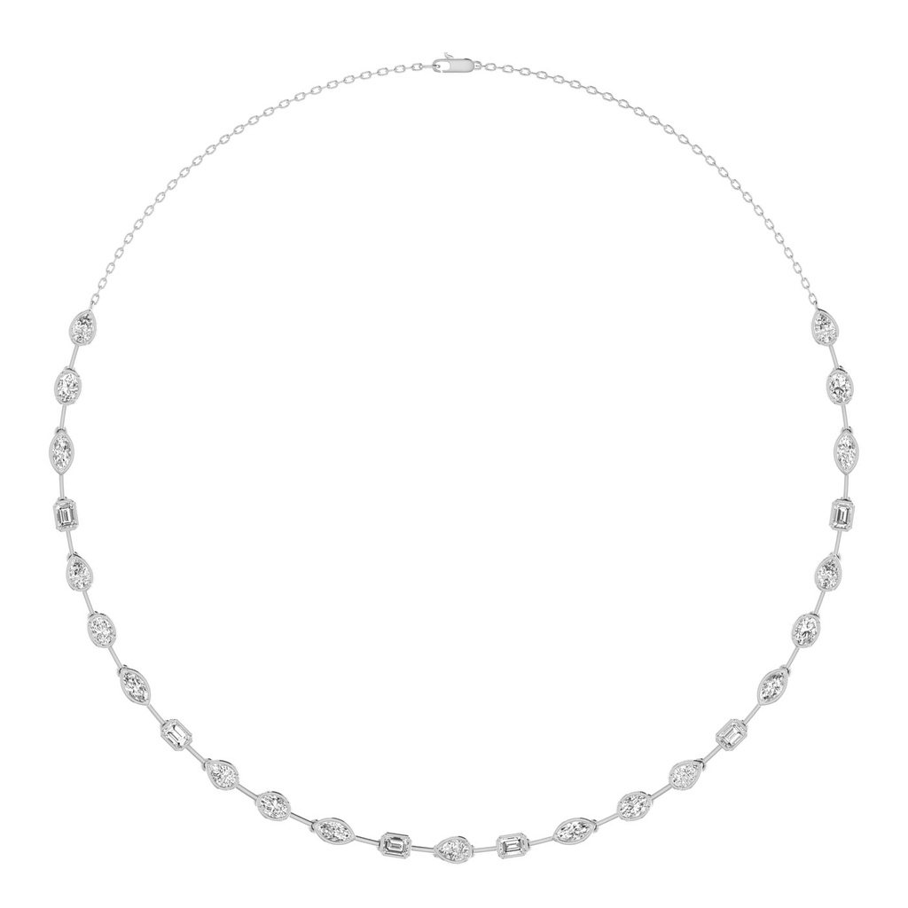 Multi Shape Tennis Necklace