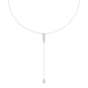 Bezel Lariat Necklace