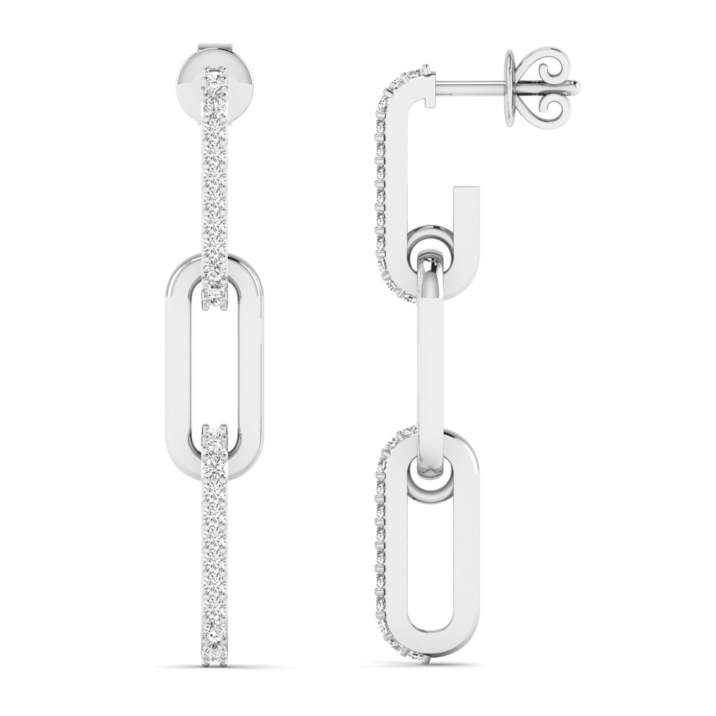 Paperclip Drop Earrings