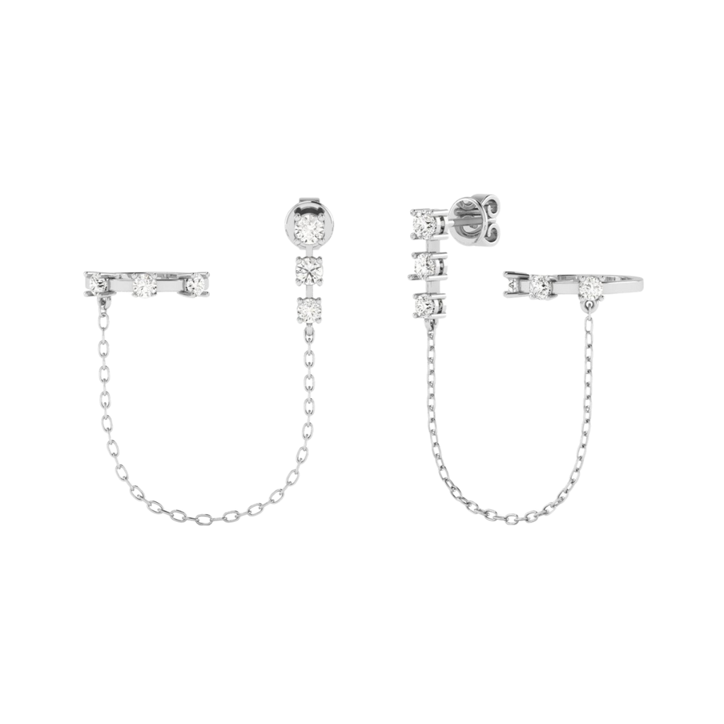 Orbit Chain Cuff Earring