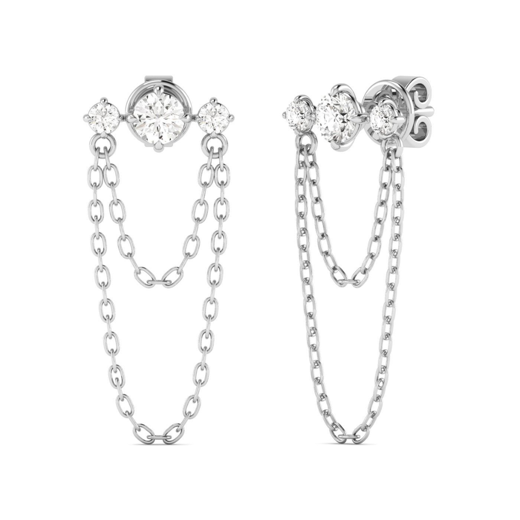 Starlight Bar Chain Studs