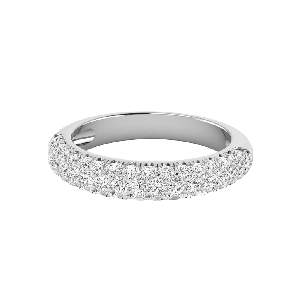 Domed Pave Half Band