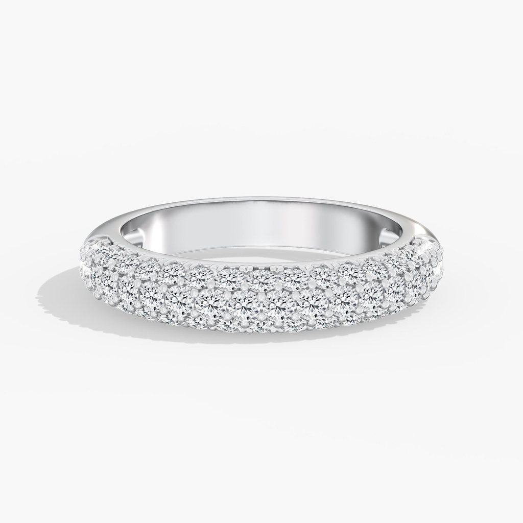 Domed Pave Half Band
