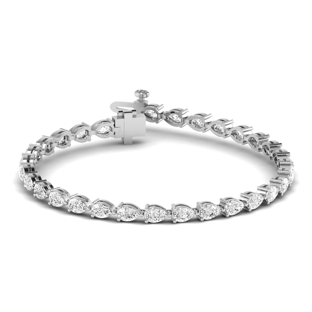East West Pear Tennis Bracelet