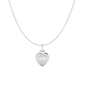 Puffy Heart Bezel Pendant