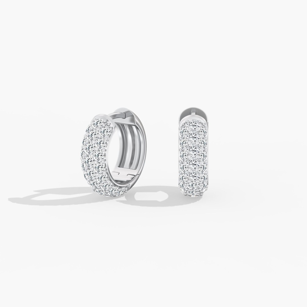 Pave Domed Huggies