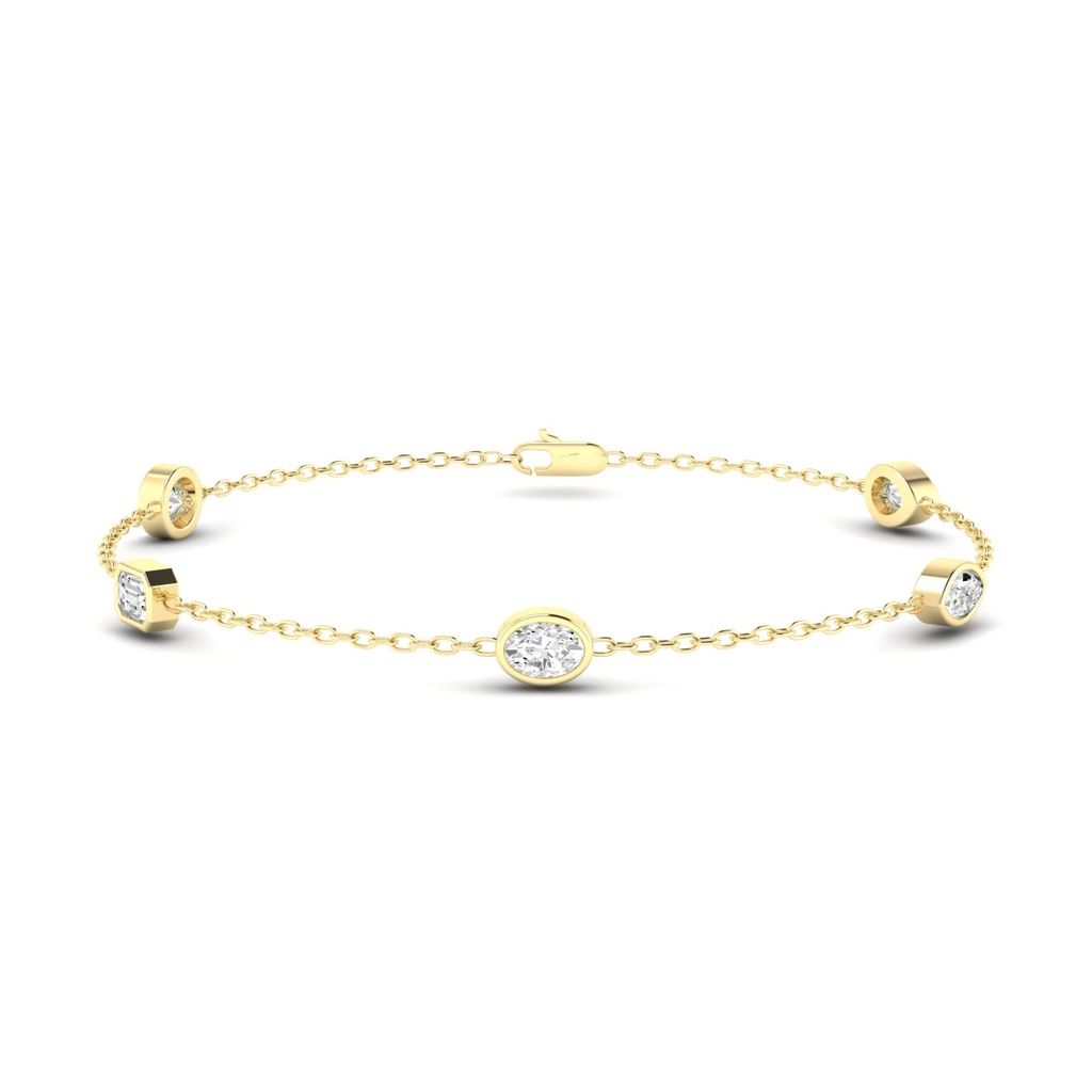 Multi Shape Bezel Station Bracelet