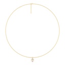 Heart Bezel Pendant with Ball Chain