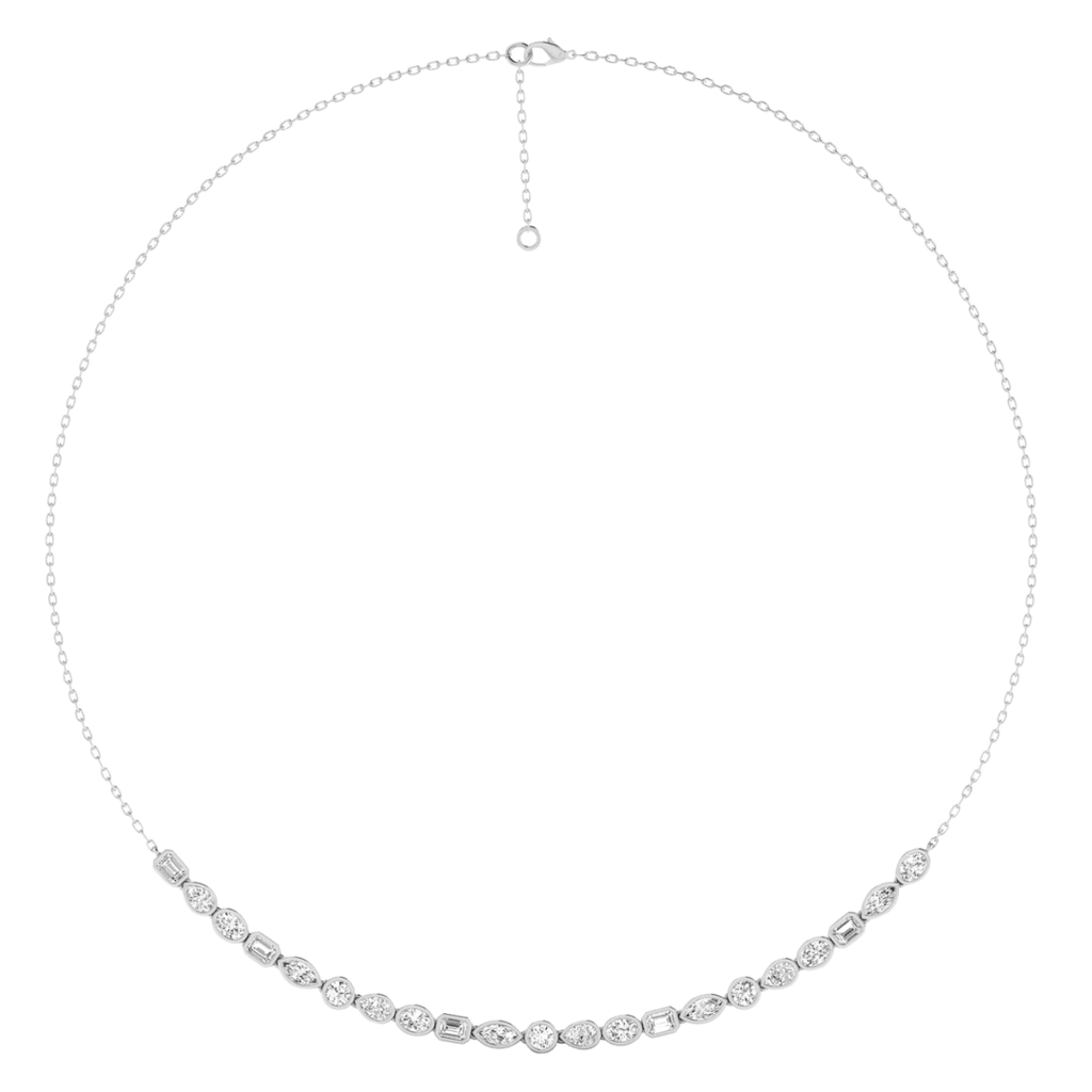 Multi Shape Half Bezel Tennis