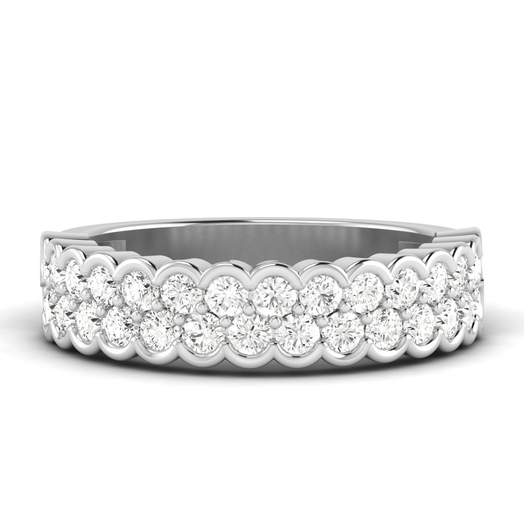 Two Row Scalloped Band