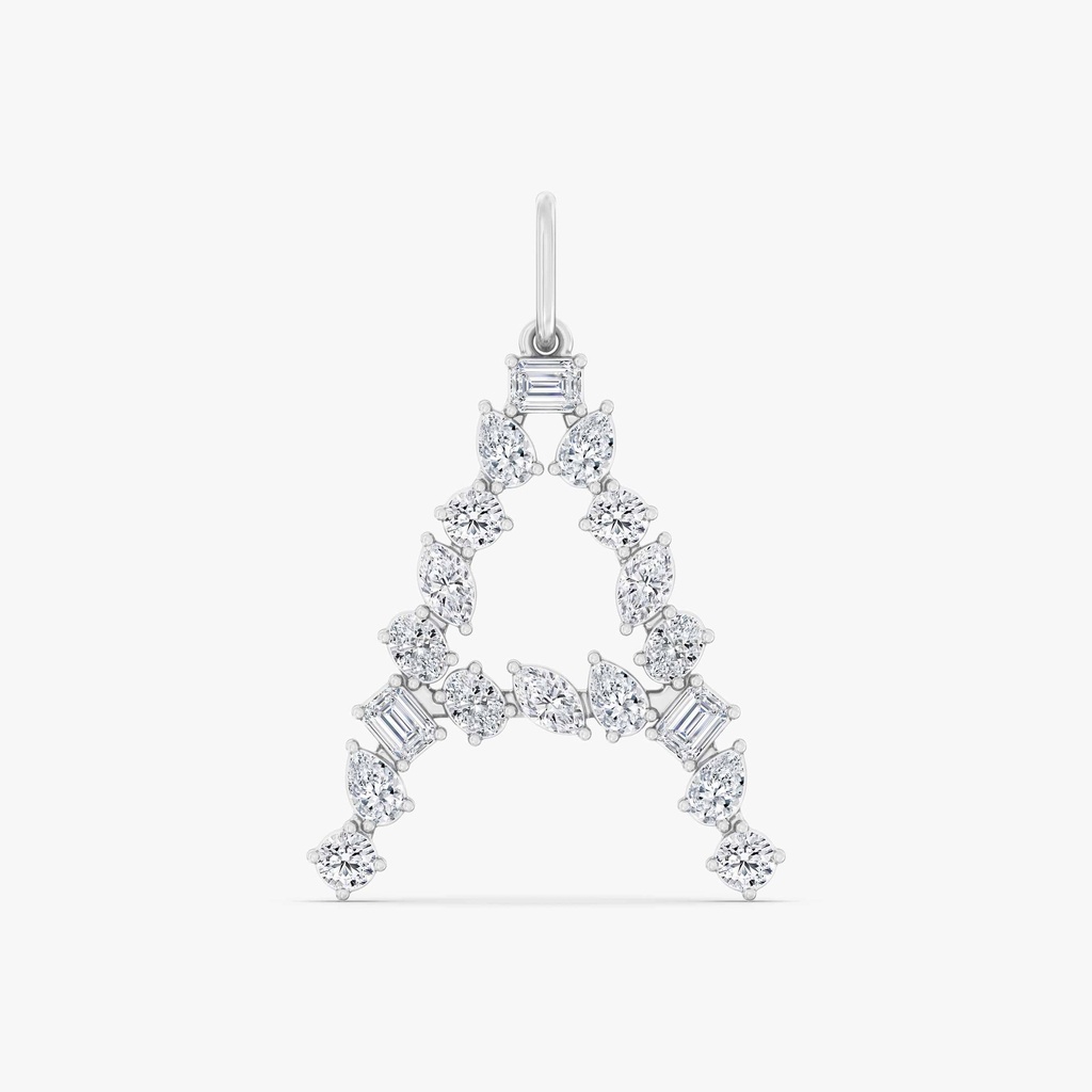 Multi Shape Letter "A" Charm