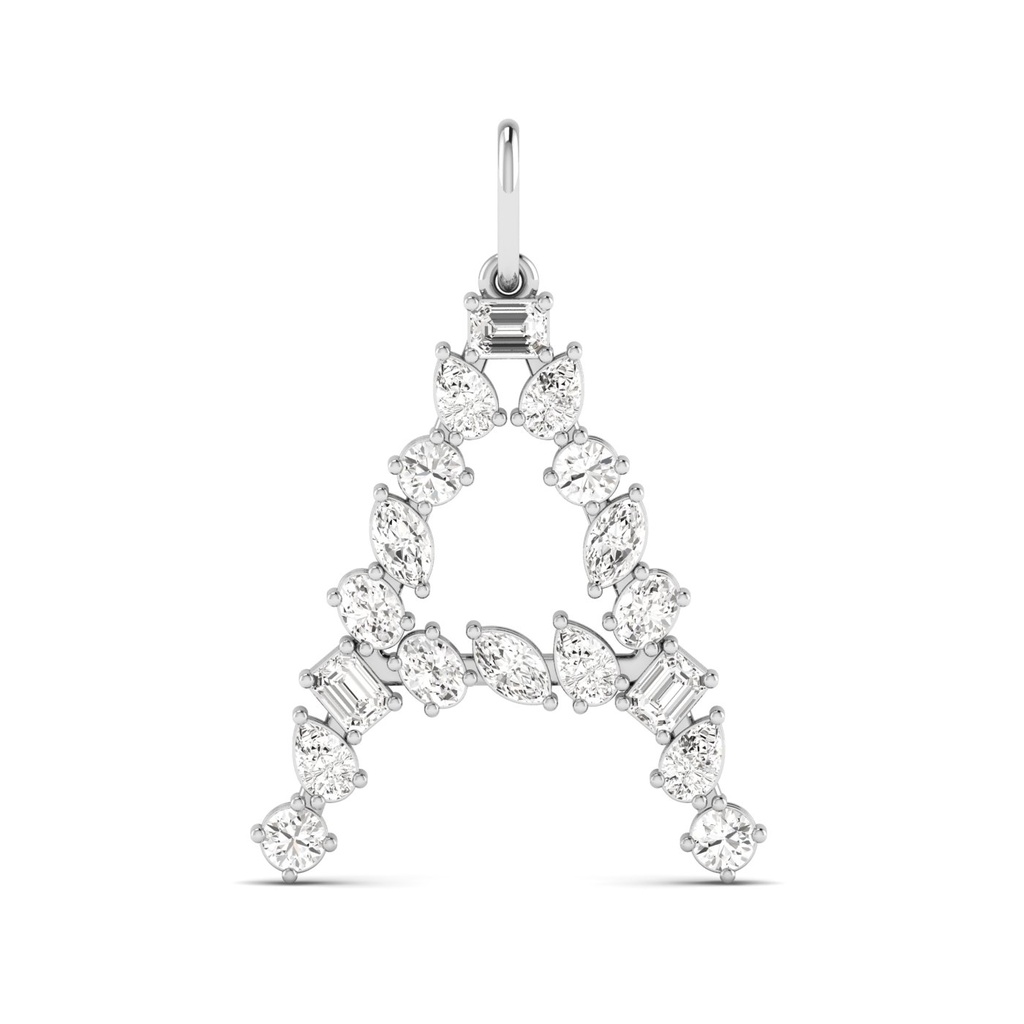 Multi Shape Letter "A" Charm