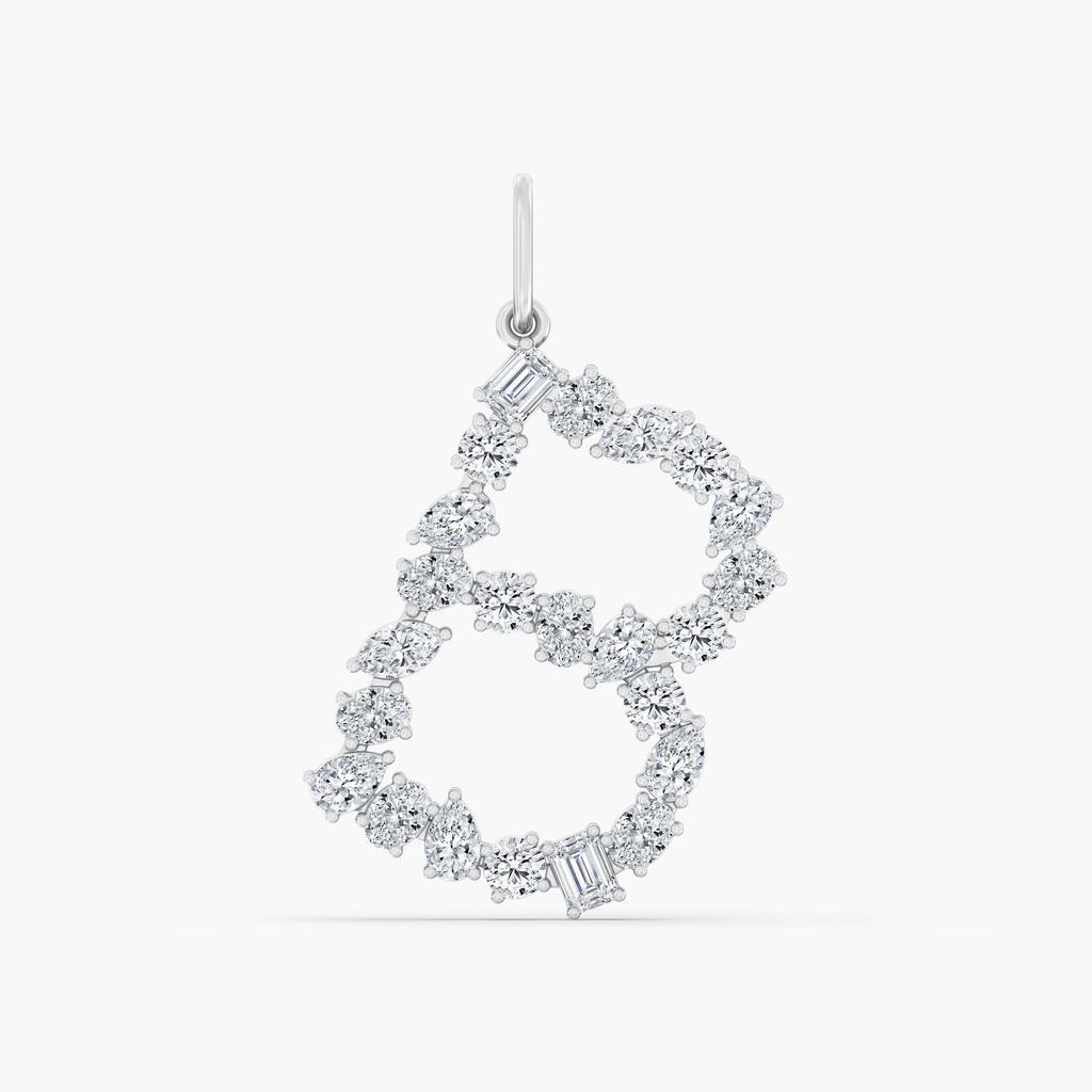 Multi Shape Letter "B" Charm 