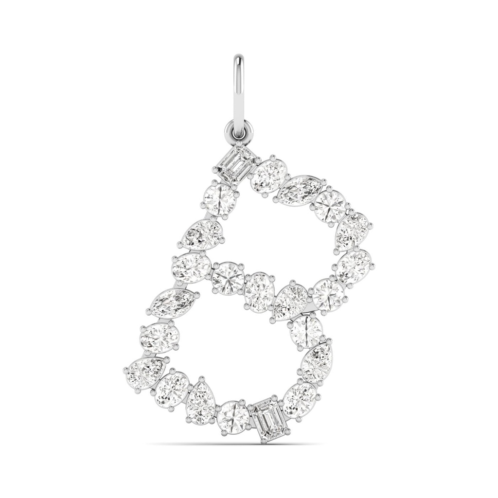 Multi Shape Letter "B" Charm 