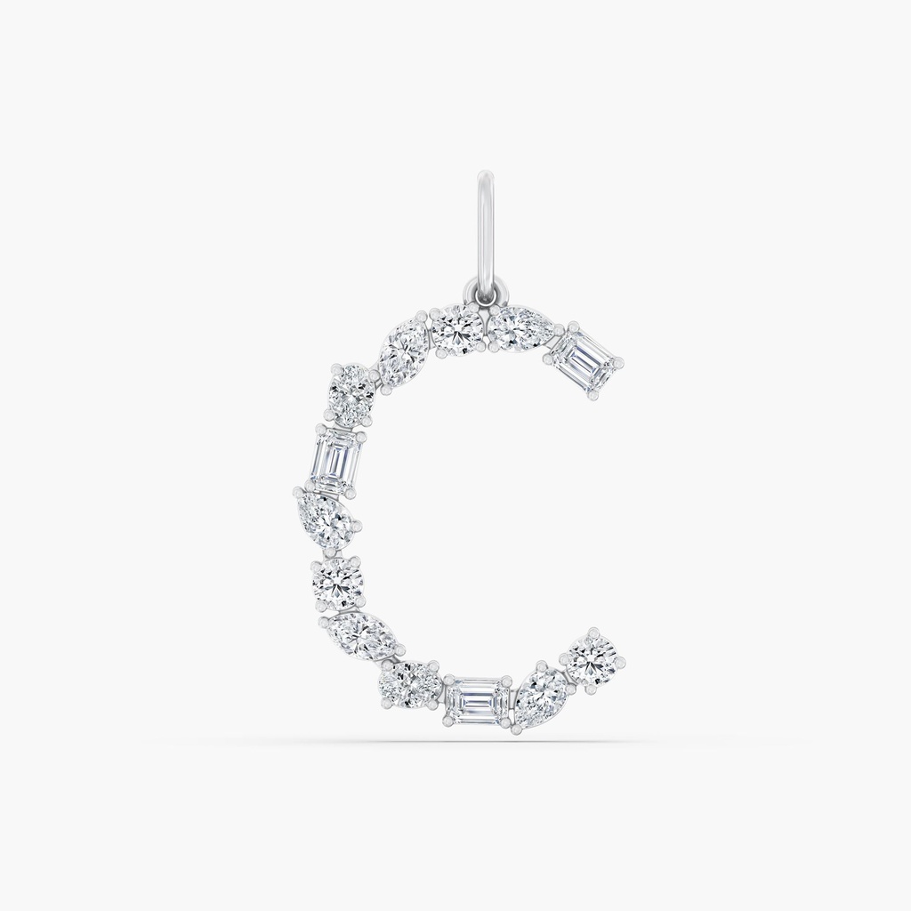 Multi Shape Letter "C" Charm  