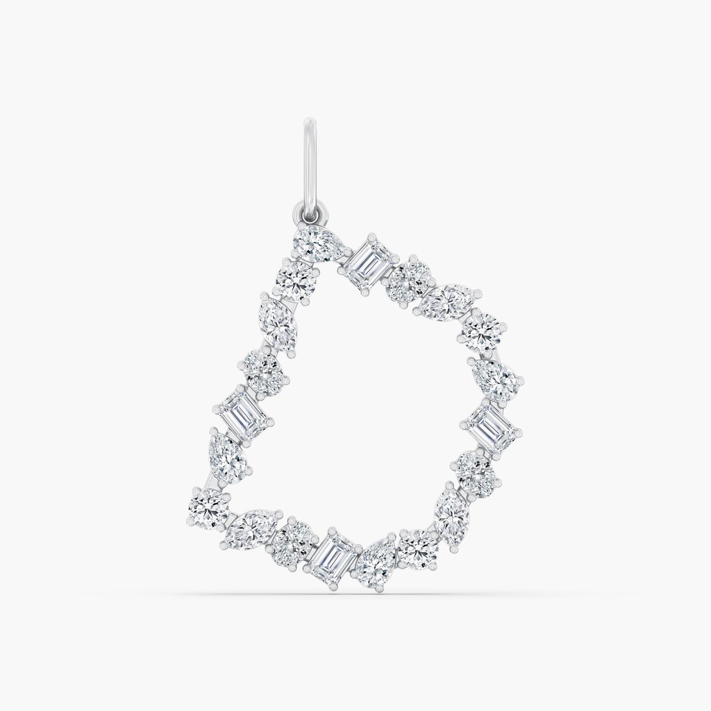 Multi Shape Letter "D" Charm 