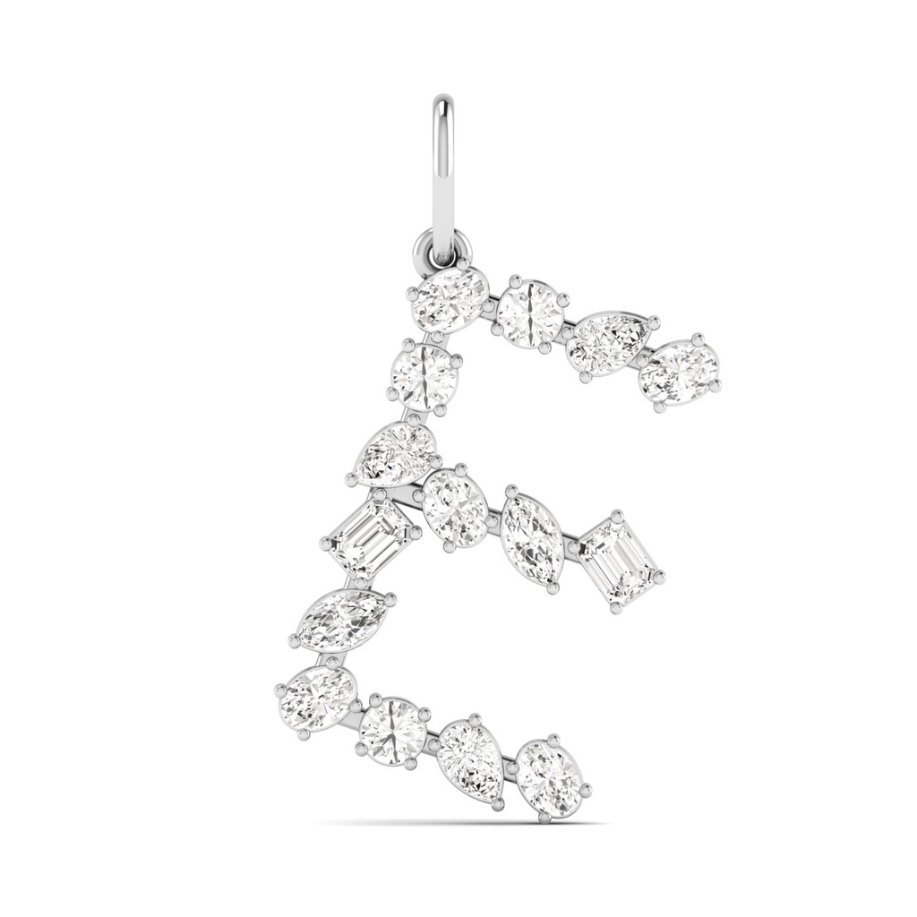 Multi Shape Letter "E" Charm